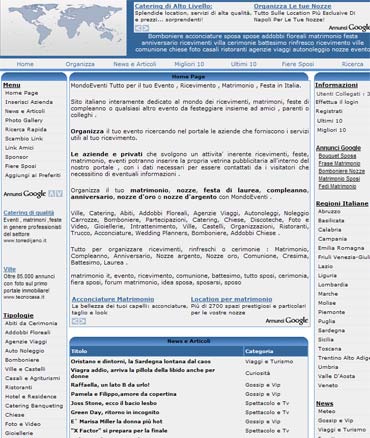 organizzazione eventi, matrimonio, nozze, nozze d'oro, nozze d'argento, cerimonie, ricevimenti.