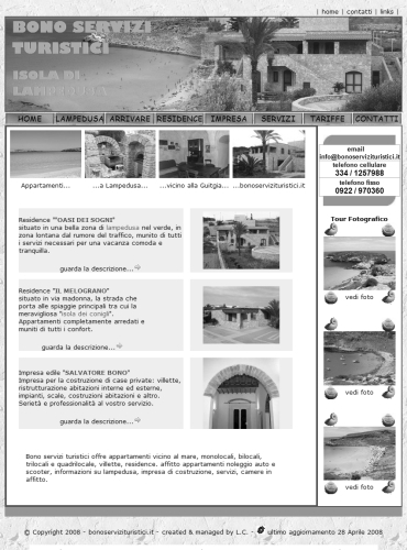 servizi turistici, turismo, servizi turistici a lampedusa, residence, appartamenti.