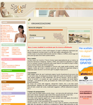 organizzazione matrimonio, guida online per il matrimonio, consigli per gli sposi, informazioni utili per cerimonie.