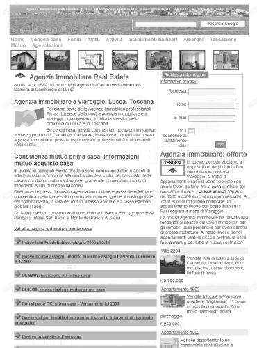 Immobiliare in Versilia, agenzia immobiliare provincia di lucca