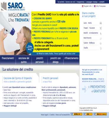 Servizi finanziari, prestiti personali, cessione del quinto di stipendio, prestiti ai dipendenti.