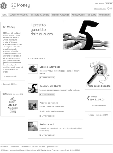 servizi finanziari, leasing, prodotti finanziari, prodotti consumer.