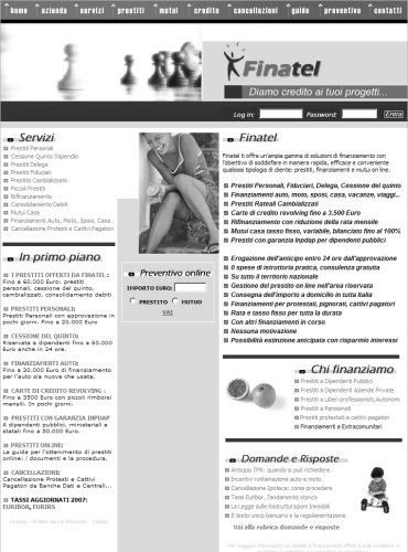 prodotti finanziari, prestiti a dipendenti, prestiti personali, prestiti fiduciari, prestiti delega, prestiti cambializzati.