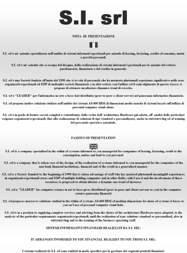 servizi finanziari, sistemi informativi gestionali, credito, finanziamenti, mutui, prestiti personali.