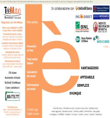 servizi finanziari, mutui, mutuo, mutui online, mutuo online, telemutuo.