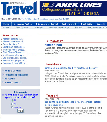 Turismo, giornale turistico, turismo online, politica del turismo, notizie turismo.