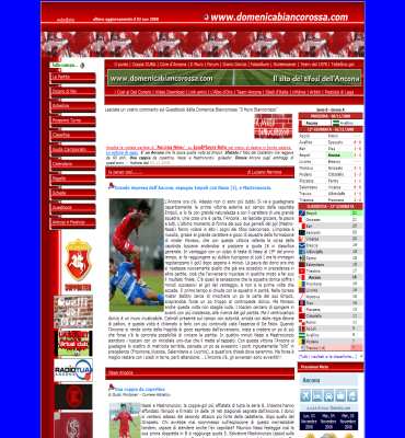domenica biancorossa, portale calcio, tifosi ancona, interviste, news, dopopartita, tabellini.