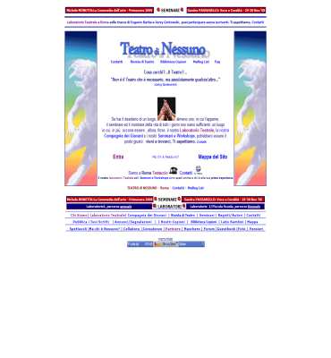Teatro di Nessuno, Laboratorio Teatrale, Piccola Scuola di Teatro, Seminari, Rivista di Teatro on line, Biblioteca Copioni e Pubblicazione Gratuita dei tuoi Copioni.