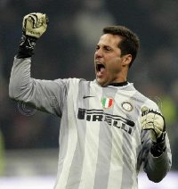 tifosi interisti, il portiere julio cesar